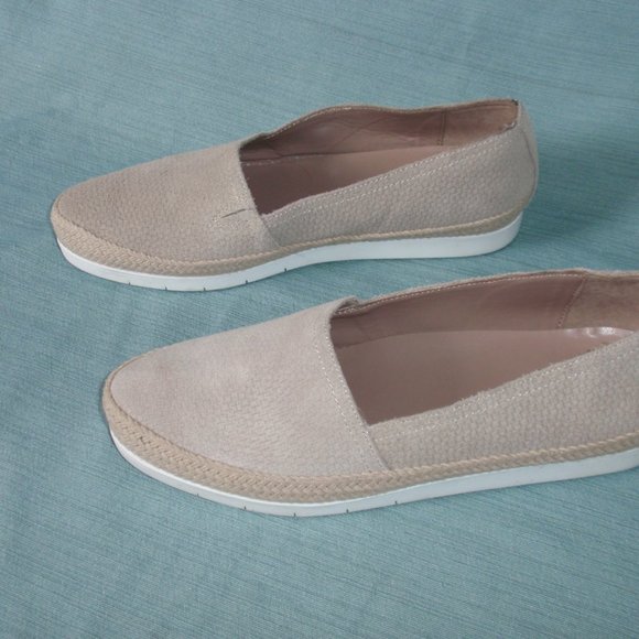 Donald Pliner Paryn Leather Tan Espadrilles Shoes Flats Slip Ons 8.5 - Picture 2 of 13